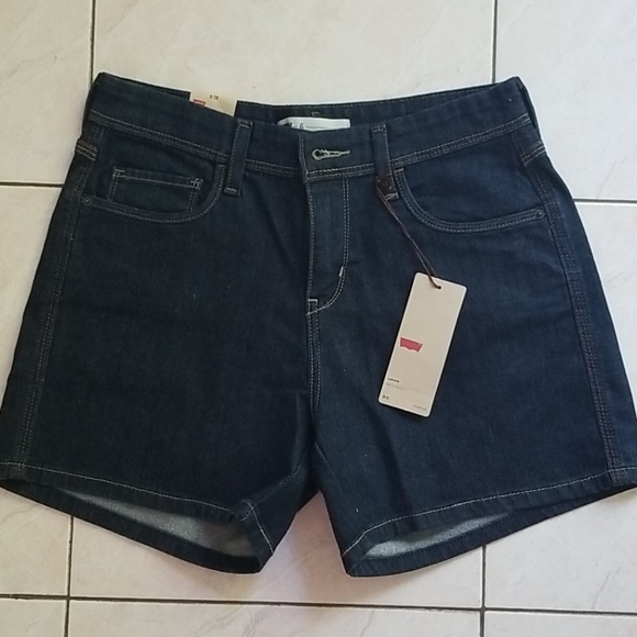 Levi's Pants - Levi's dark indigo jean shorts 4.5" leg